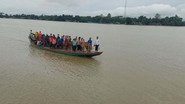 পাহাড়ি ঢলে আবারো বাড়ছে সুনামগঞ্জের নদনদীর পানি